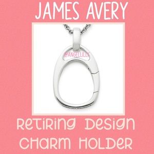James Avery Retiring Design Changeable Charm Holder (Necklace NOT Included)